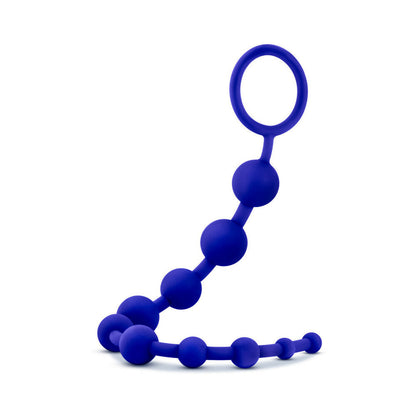LUXE SILICONE 10 BEADS FOR ANAL PLAY INDIGO