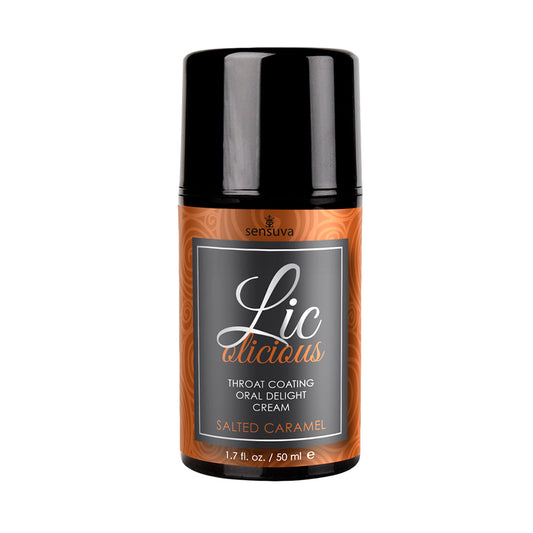 SENSUVA - LIC-O-LICIOUS THROAT COATING ORAL DELIGHT CREAM SALTED CARAMEL 1.7 OZ.