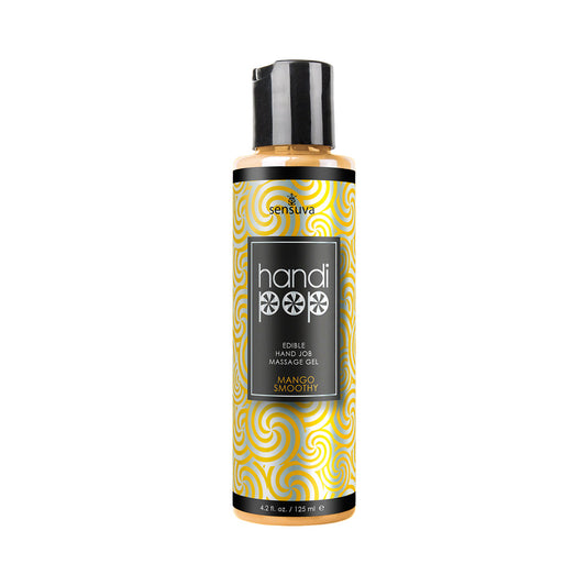 SENSUVA - HANDIPOP GEL COMESTIBLE PARA MASAJE MANUAL MANGO SUAVE 4.2 OZ.