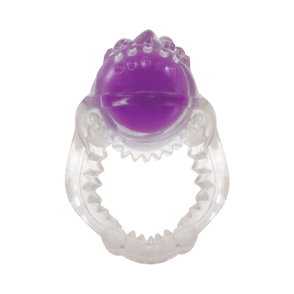 EVOLVED RING TRUE 3-PIECE VIBRATING RING SET CLEAR/PURPLE