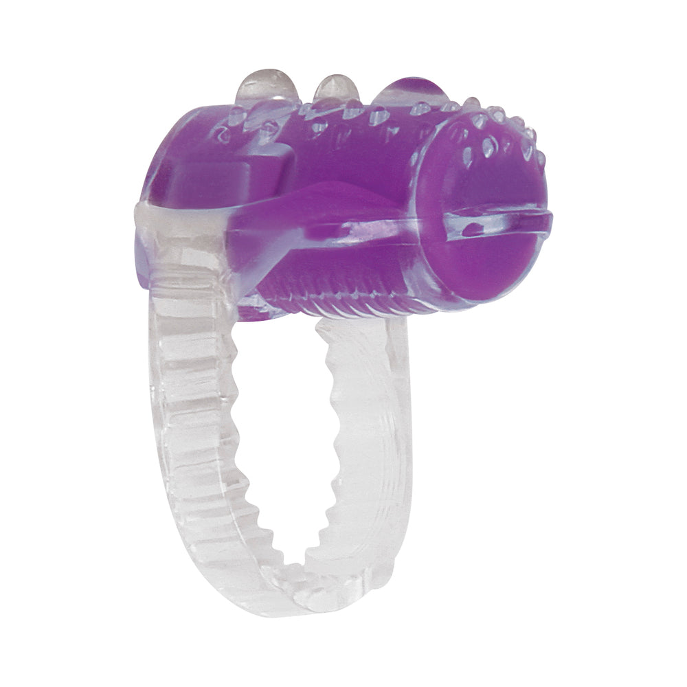 EVOLVED - RING TRUE 3-PIECE VIBRATING RING SET CLEAR/PURPLE