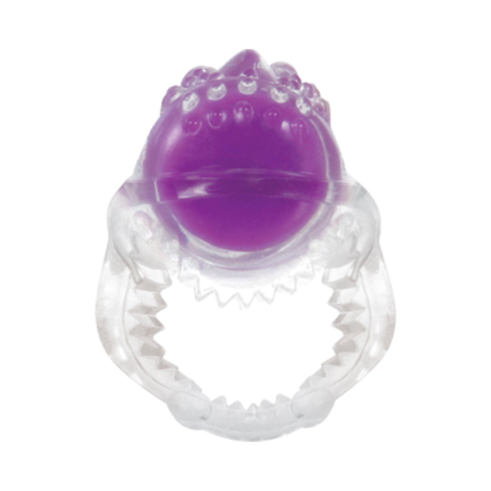 EVOLVED RING TRUE 3-PIECE VIBRATING RING SET CLEAR/PURPLE