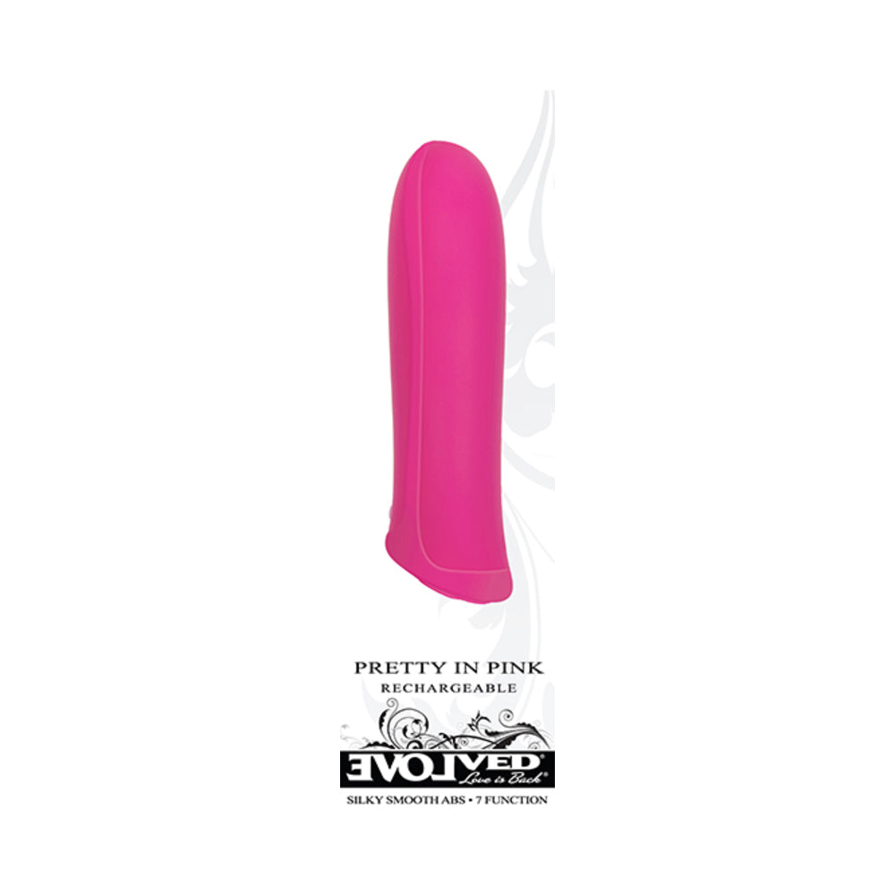 EVOLVED PRETTY IN PINK RECHARGEABLE SILICONE BULLET VIBRATOR