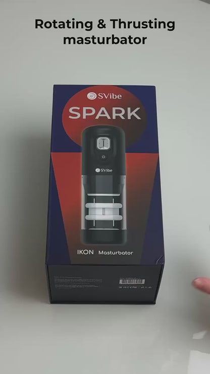 VIBRADOR SNAIL VIBE - MASTURBADOR CON ROTACIÓN Y EMPUJE IKON SPARK