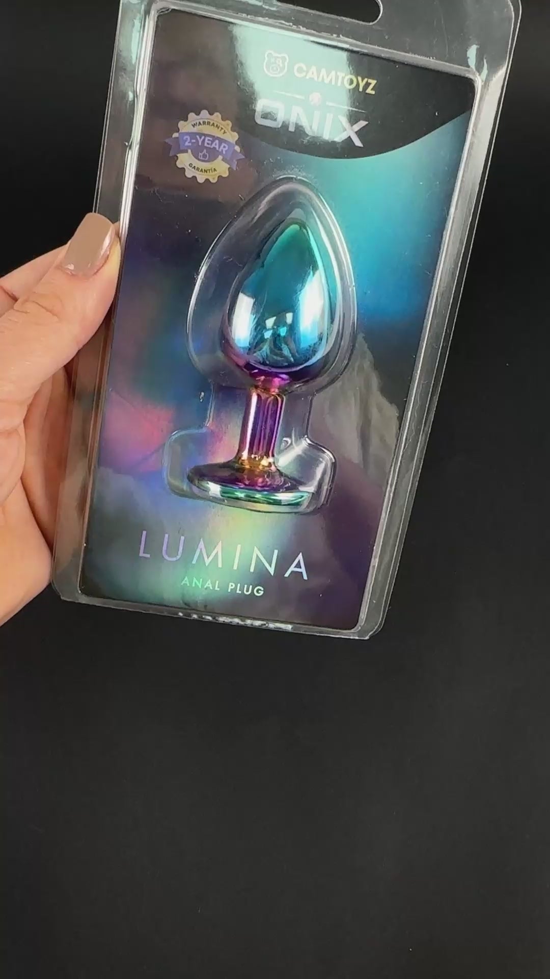 CAMTOYZ - ONIX LUMINA ANAL PLUG IRIDESCENT