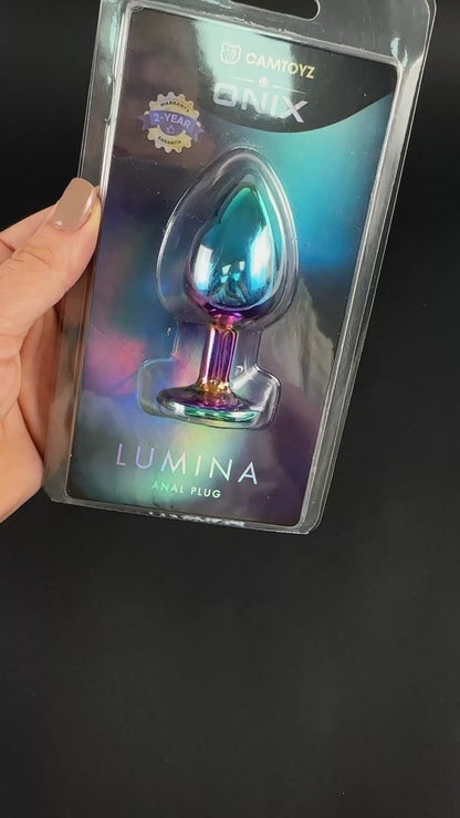 CAMTOYZ - ONIX LUMINA ANAL PLUG IRIDESCENT