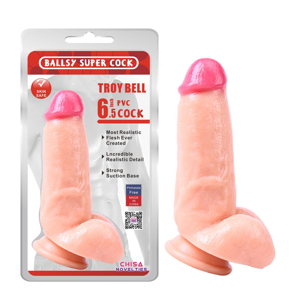 CHISA NOVELTIES - TROY BELL 6.5" DILDO_B15O50_4