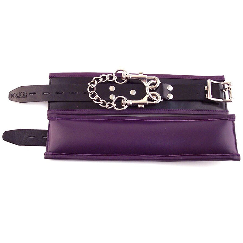 ROUGE PADDED WRIST CUFFS BLACK / PURPLE
