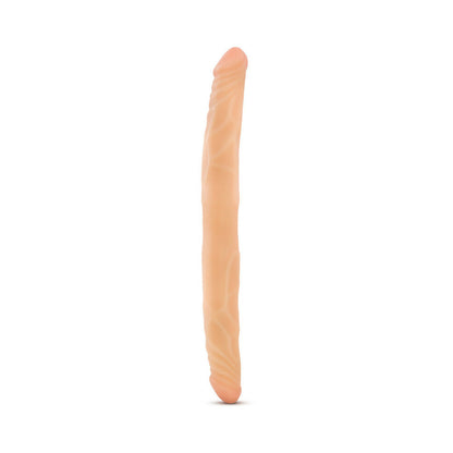 B YOURS 14 IN. DOUBLE DILDO BEIGE