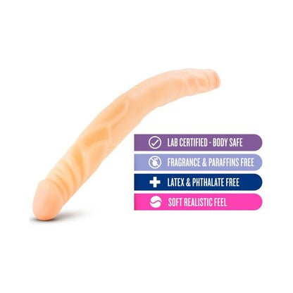 B YOURS 14 IN. DOUBLE DILDO BEIGE