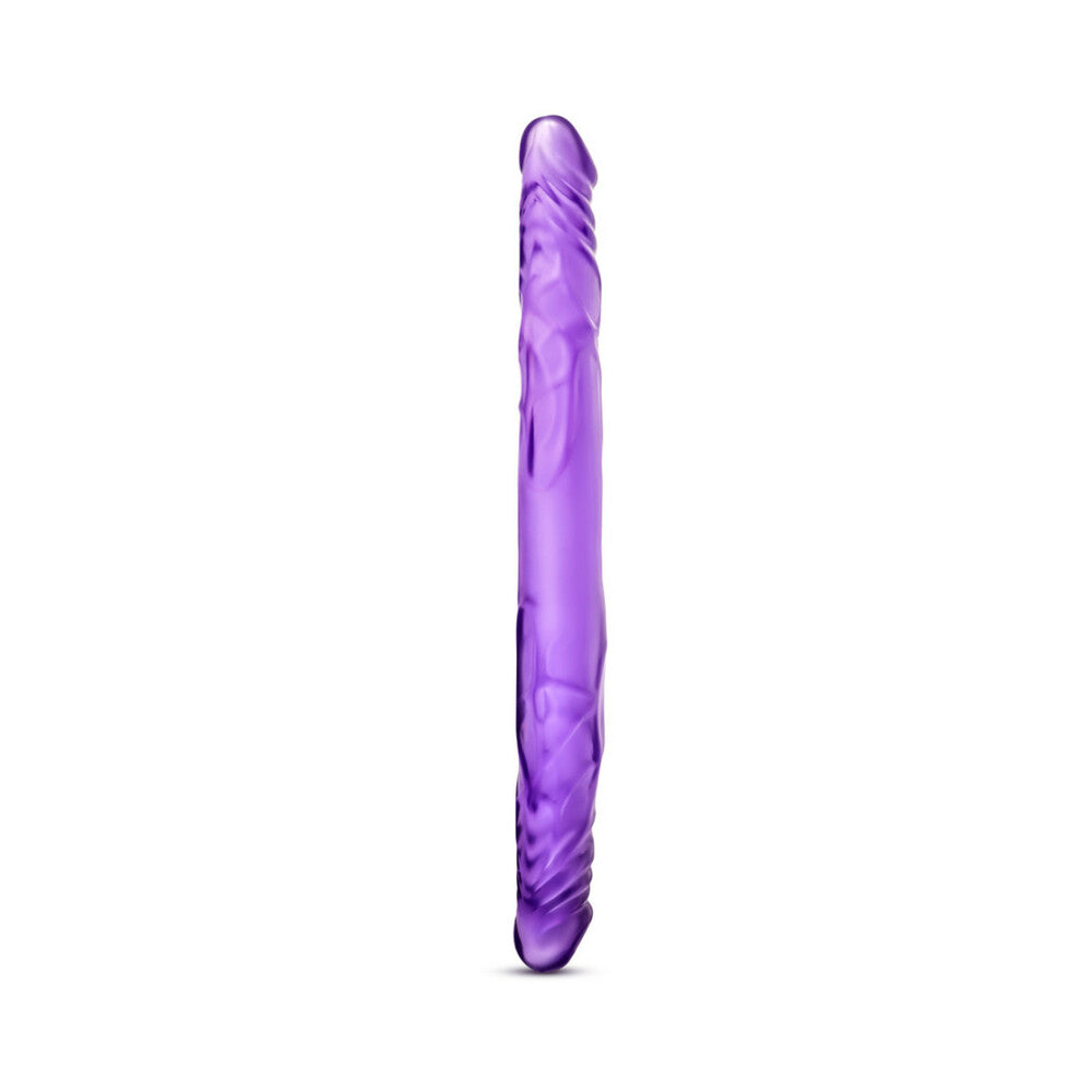 B YOURS 14 IN. DOUBLE DILDO PURPLE