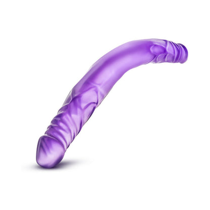 B YOURS 14 IN. DOUBLE DILDO PURPLE