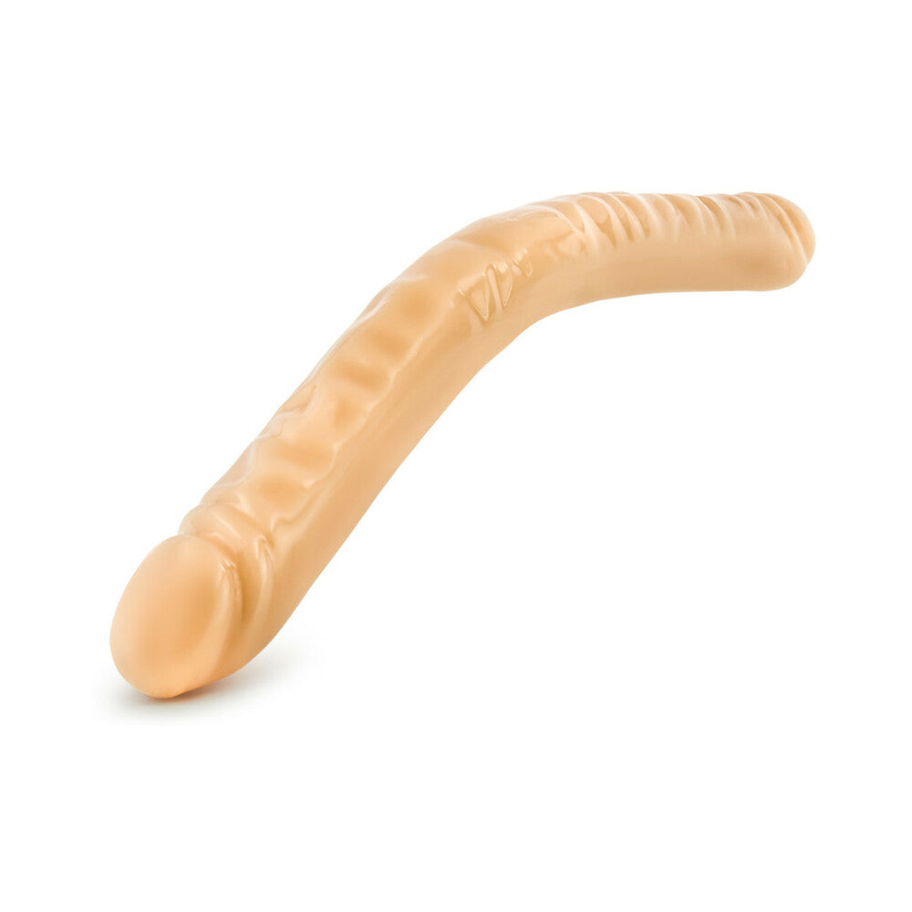 B YOURS 18 IN. DOUBLE DILDO BEIGE