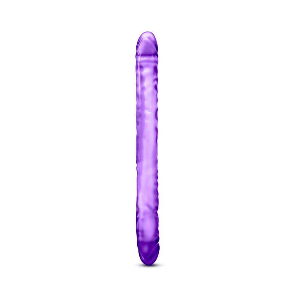 B YOURS 18 IN. DOUBLE DILDO PURPLE