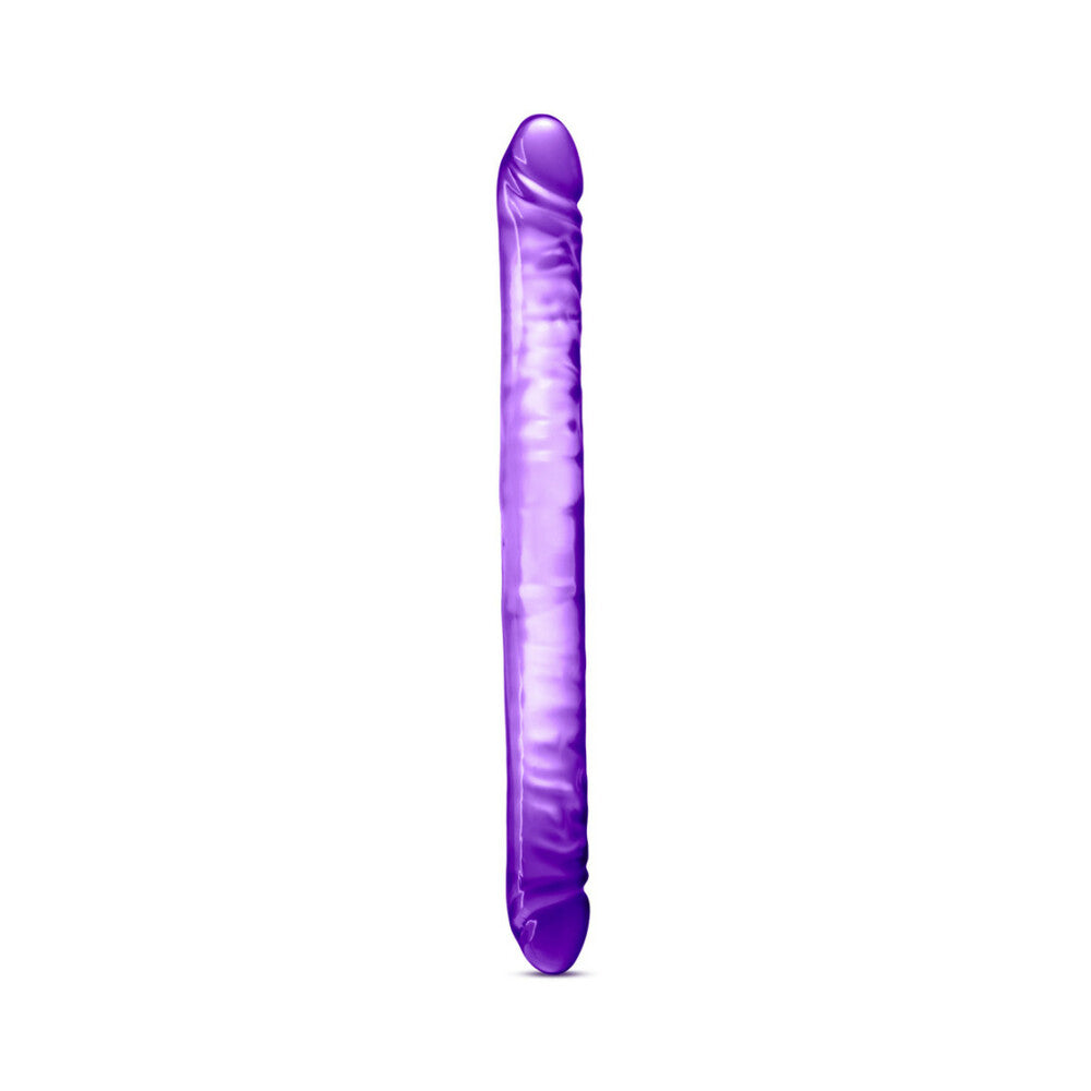 B YOURS 18 IN. DOUBLE DILDO PURPLE