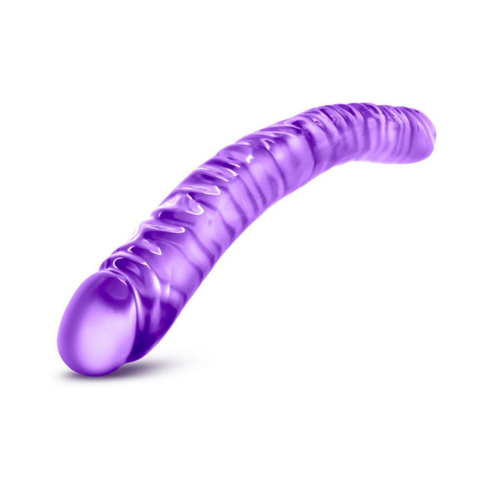 B YOURS 18 IN. DOUBLE DILDO PURPLE