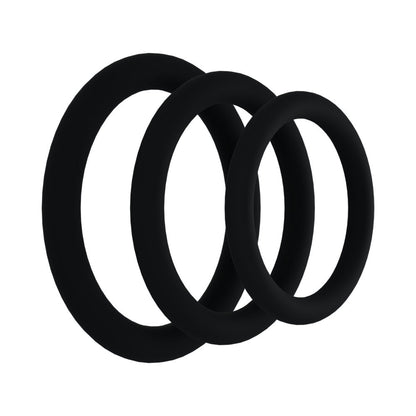 ROCK SOLID BLACK GASKET SILICONE 3PC SET (.75IN,1IN,1.25IN)