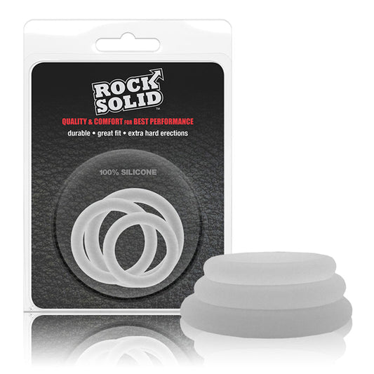ROCK SOLID GASKET TRANSLUCENT SILICONE 3PC SET (.75IN,1IN,1.25IN)