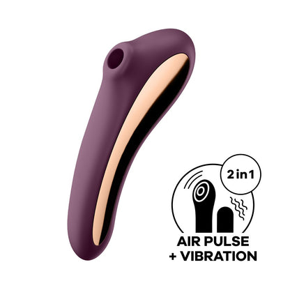 SATISFYER - DUAL KISS WINE RED