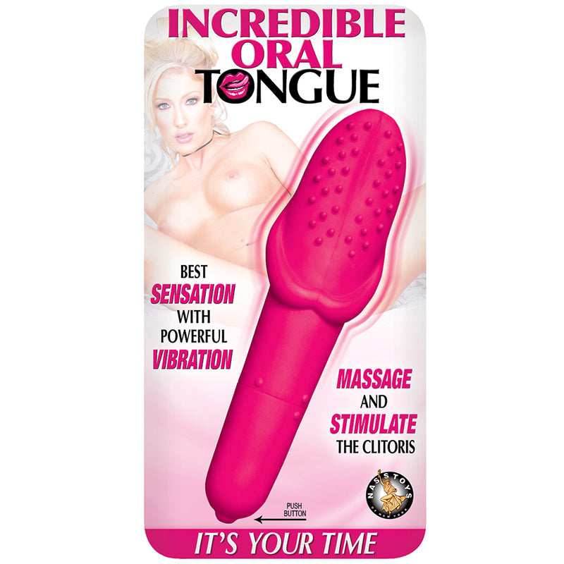 NASSTOYS - INCREÍBLE LENGUA BUCAL IMPERMEABLE ROSA
