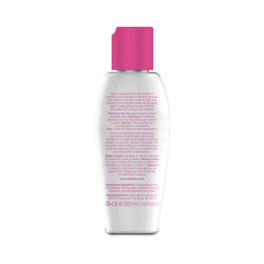 PINK SENSUALS - PINK SILICONE LUBRICANT 2.8 OZ.