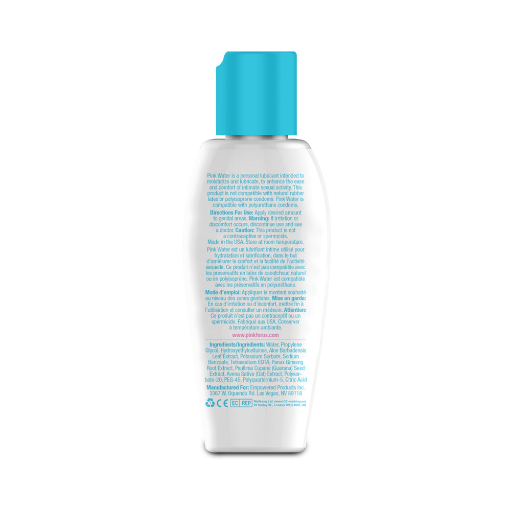 PINK SENSUALS - PINK WATER WATER-BASED LUBRICANT 2.8 OZ.