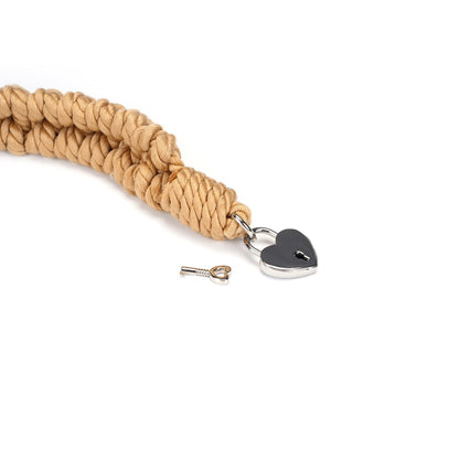 LIEBE SEELE - BOUND YOU II ROPE COLLAR (LOCKABLE)