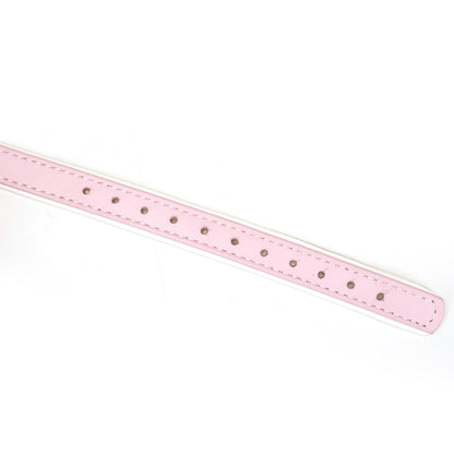 LIEBE SEELE - WHITE & PINK FAIRY GOAT LEATHER BALL GAG