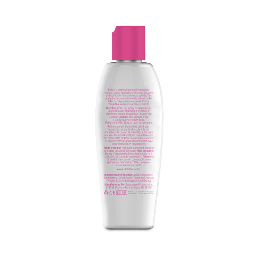 PINK SENSUALS - LUBRICANTE DE SILICONA ROSA 4.7 OZ.