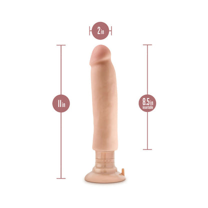 BLUSH - AU NATUREL VIBRADOR DUAL DENSITY DILDO DE 11 PULGADAS BEIGE