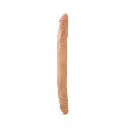 B YOURS 14 IN. DOUBLE DILDO TAN