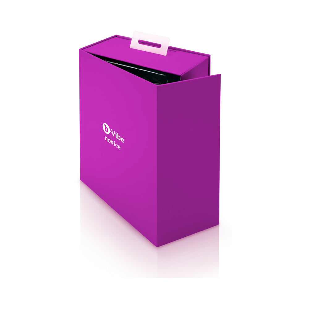 B-VIBE NOVICE RECHARGEABLE REMOTE-CONTROLLED VIBRATING SILICONE ANAL PLUG FUCHSIA