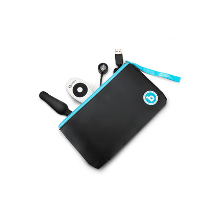 B-VIBE - TAPÓN ANAL DE SILICONA VIBRATORIO CON CONTROL REMOTO RECARGABLE NOVICE