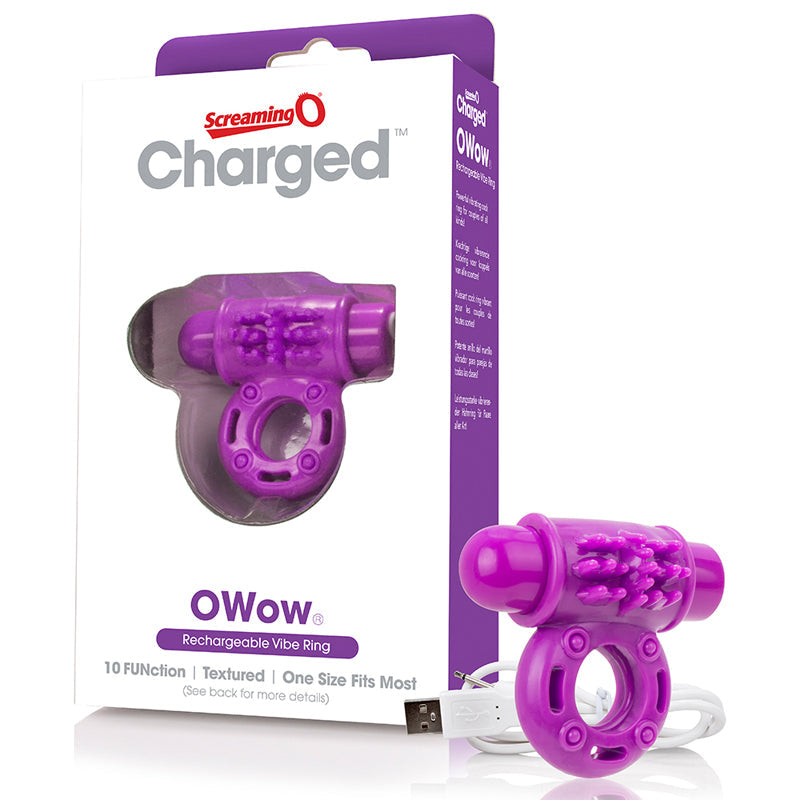 SCREAMING O - CHARGED OWOW VOOOM VIBRATING COCK RING