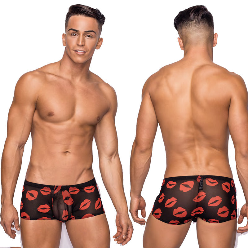MALE POWER - KISS ME MINI SHORT SHEER LIPS XL