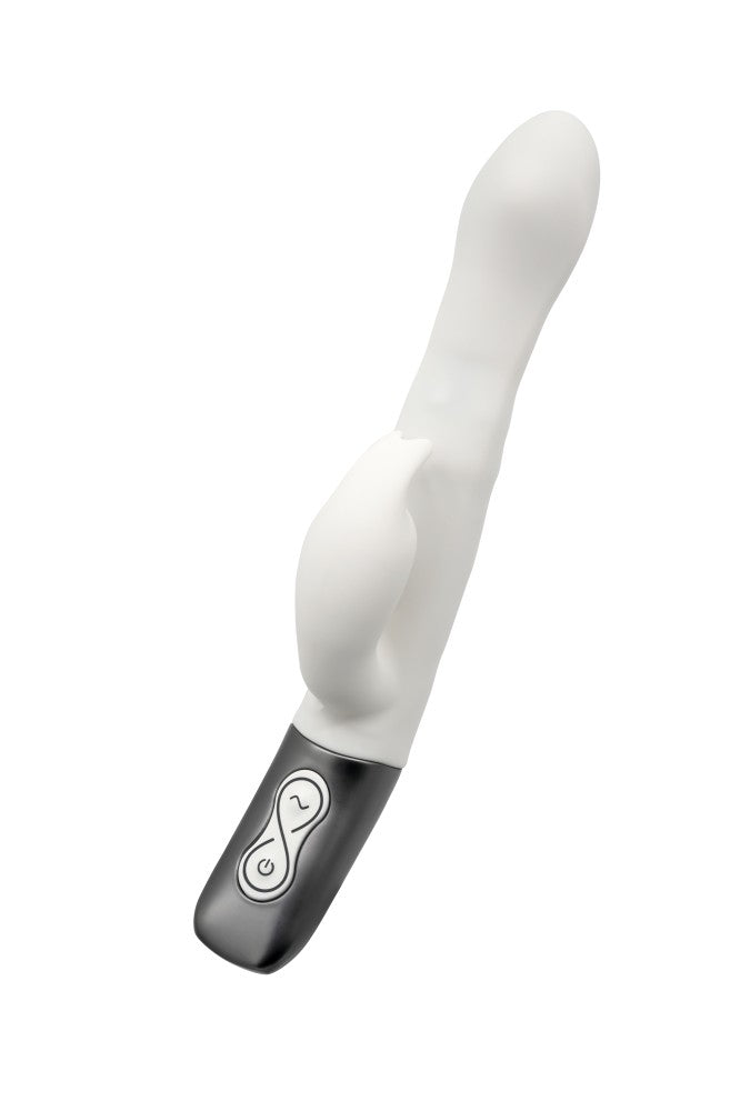 NMC - TITANZ 8.5" SILICONE RECHARGEABLE VIBRATOR IN IVORY WHITE_B15O25_4