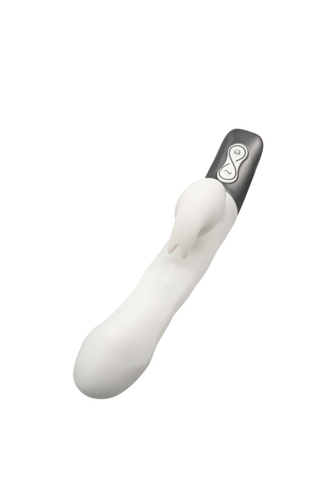 NMC - TITANZ 8.5" SILICONE RECHARGEABLE VIBRATOR IN IVORY WHITE_B15O25_4