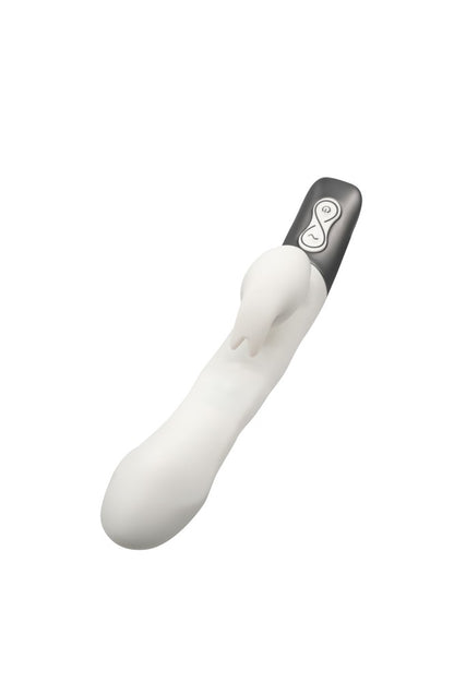 NMC - TITANZ 8.5" SILICONE RECHARGEABLE VIBRATOR IN IVORY WHITE_B15O25_4