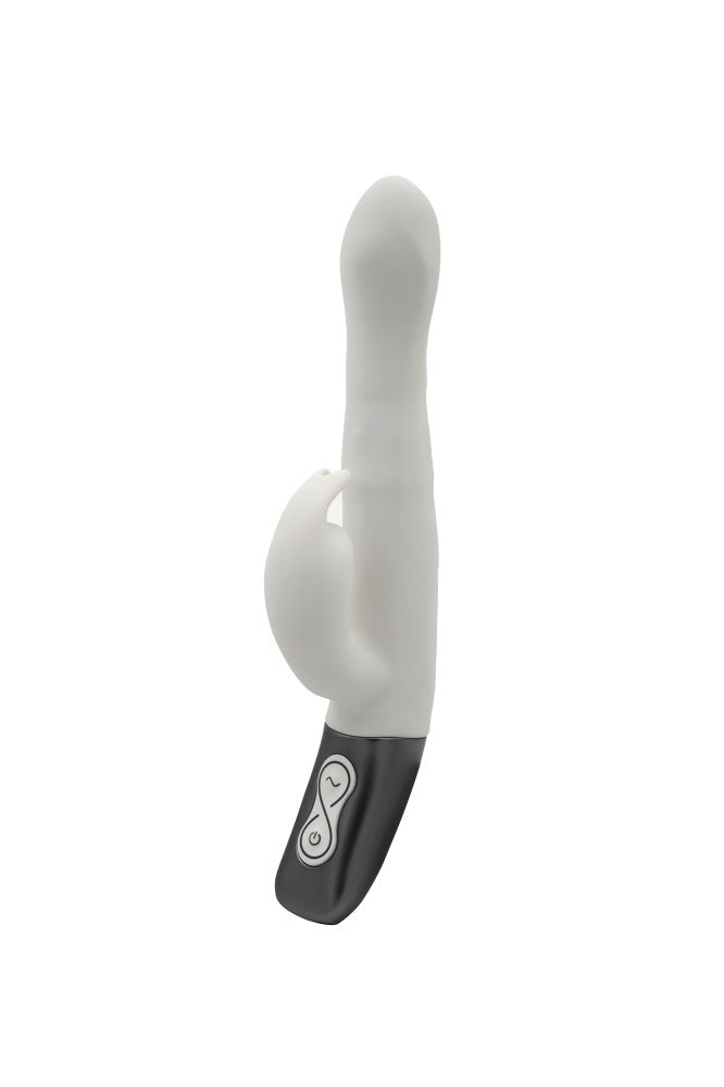 NMC - TITANZ 8.5" SILICONE RECHARGEABLE VIBRATOR IN IVORY WHITE_B15O25_4