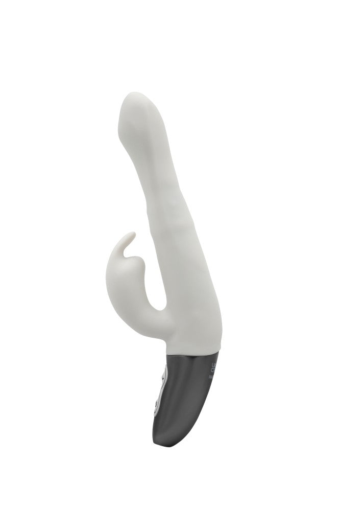 NMC - TITANZ 8.5" SILICONE RECHARGEABLE VIBRATOR IN IVORY WHITE_B15O25_4