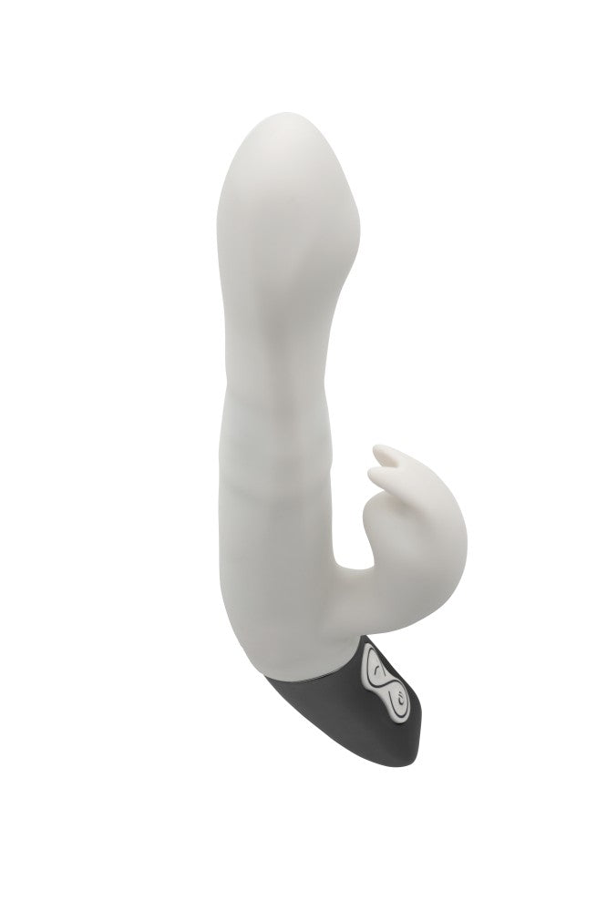 NMC - TITANZ 8.5" SILICONE RECHARGEABLE VIBRATOR IN IVORY WHITE_B15O25_4