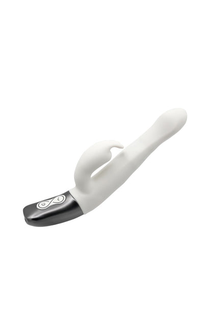 NMC - TITANZ 8.5" SILICONE RECHARGEABLE VIBRATOR IN IVORY WHITE_B15O25_4