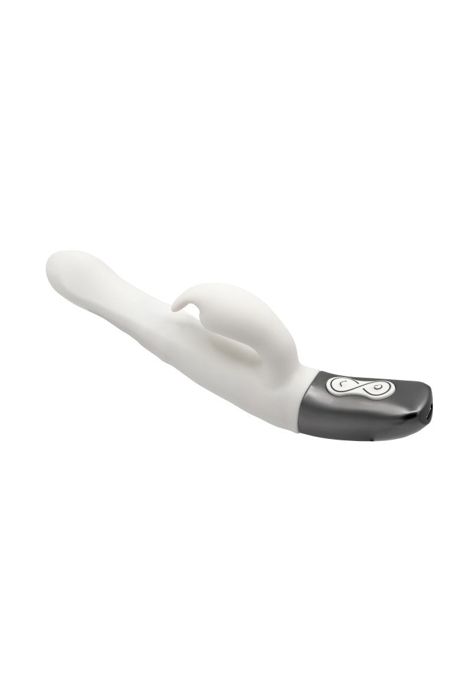 NMC - TITANZ 8.5" SILICONE RECHARGEABLE VIBRATOR IN IVORY WHITE_B15O25_4