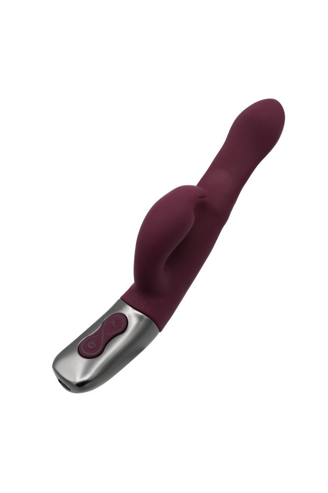 NMC - TITANZ 8.5" SILICONE RECHARGEABLE VIBRATOR IN RUBINE RED_B15O25_4