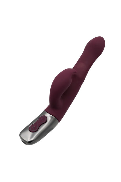 NMC - TITANZ 8.5" SILICONE RECHARGEABLE VIBRATOR IN RUBINE RED_B15O25_4