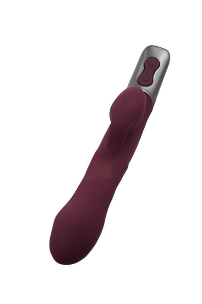 NMC - TITANZ 8.5" SILICONE RECHARGEABLE VIBRATOR IN RUBINE RED_B15O25_4