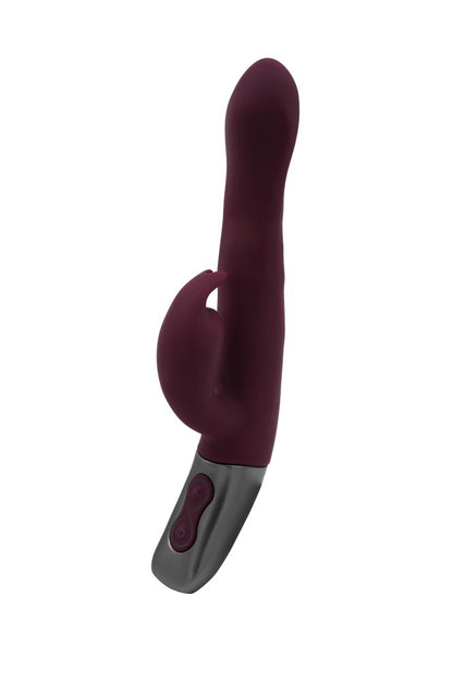 NMC - TITANZ 8.5" SILICONE RECHARGEABLE VIBRATOR IN RUBINE RED_B15O25_4