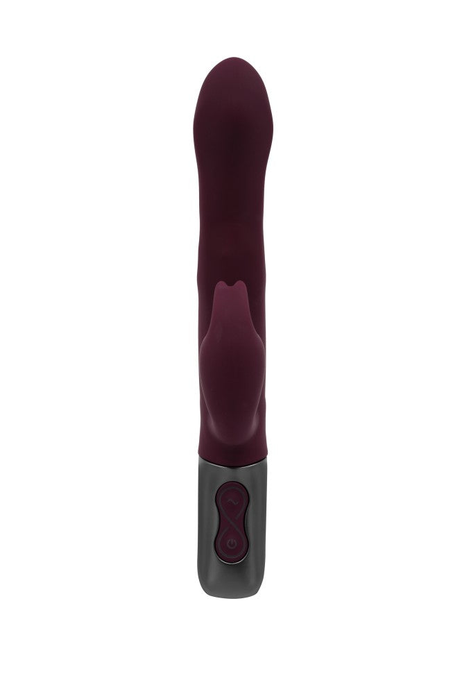 NMC - TITANZ 8.5" SILICONE RECHARGEABLE VIBRATOR IN RUBINE RED_B15O25_4