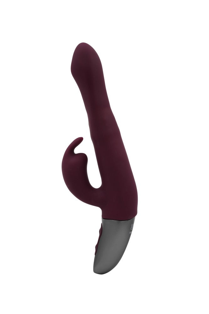 NMC - TITANZ 8.5" SILICONE RECHARGEABLE VIBRATOR IN RUBINE RED_B15O25_4