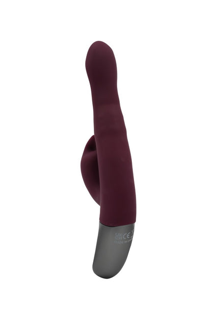 NMC - TITANZ 8.5" SILICONE RECHARGEABLE VIBRATOR IN RUBINE RED_B15O25_4